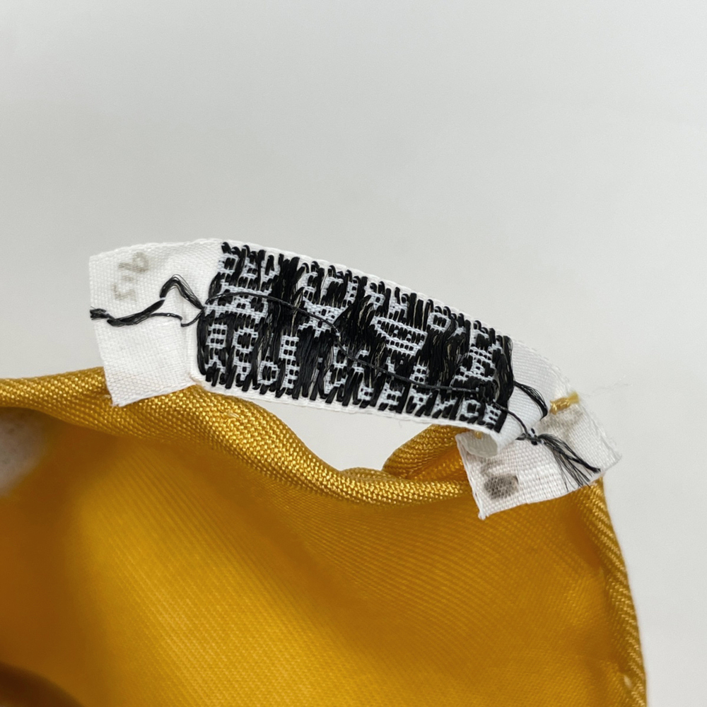 HERMES Authentic Yellow Silk Scarf - Picture 3 of 5